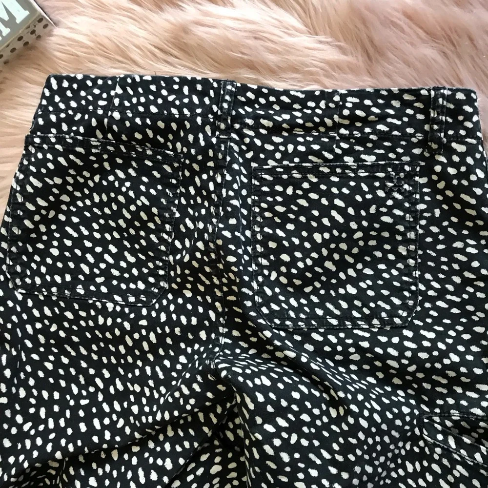 Tory Burch Walker Cargo Dotted Pony Print Jean Size 31
